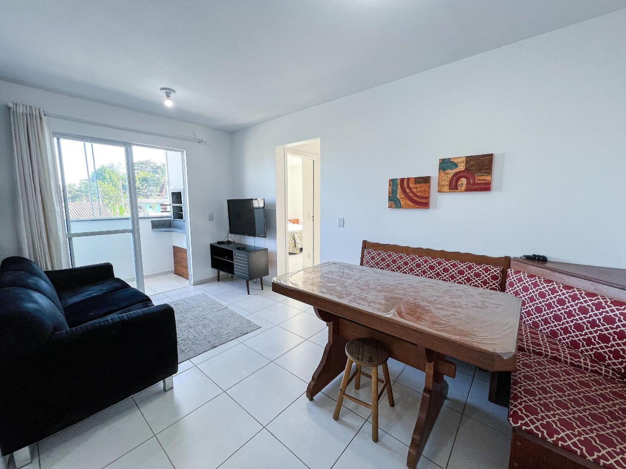 Ape Com A/c, Garagem E Piscina Em Canasvieiras Apartamento